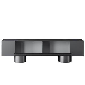Comoda TV, Bohem Anthracite, UnicUtil, Antracit-Argint, Lățime: 180 cm, Înălțime: 50 cm, Adâncime: 30 cm - Img 7