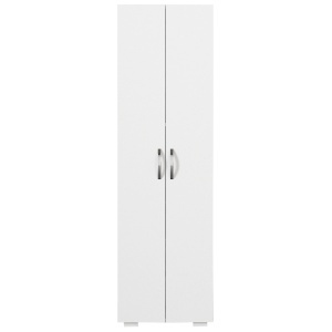 Dulap de bucătărie din pal melaminat Abel, alb, design modern și funcțional pentru organizare eficientă, 48.6 x 31.4 x 173 cm - Img 7
