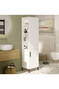 Dulap multifuncțional Alb 45x35.5x173.6 cm, PAL melaminat — Wilma 1, UnicUtilY