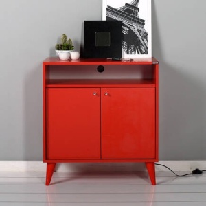Dulap multifunctional, Shell wave, UnicUtil, Culoarea Rosu - Img 2