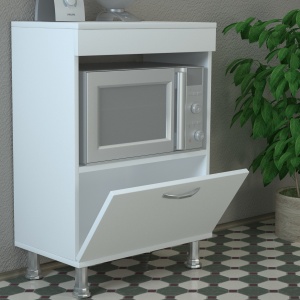 Dulap Organizator pentru Bucatarie, Compact Serve, UnicUtil, 60 x 35.5 x 86.3 cm, Alb, UUORG29 - Img 6