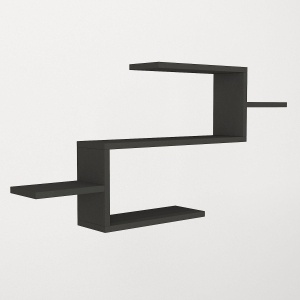 Etajera de Perete, UnicUtil, 104 x 14.5 x 49.4 cm, Antracit - Img 5