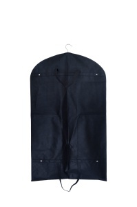 Husa pentru costum, cu maner, din material netesut, Polipropilenă, 60 x 100 cm, Negru, UUHH01 - Img 6