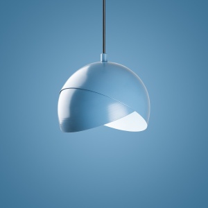 Lustra, Ember shade, UnicUtil, Culoarea Albastru Deschis - Img 7