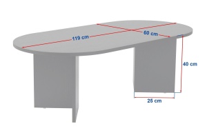 Măsuţă de cafea, Sable Lumiere, UnicUtil, Lumiere Black, Lățime: 119 cm, Înălțime: 40 cm, Adâncime: 60 cm - Img 5