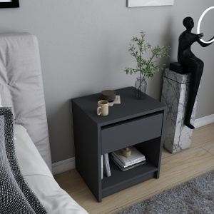 Noptiera, Sophisticated Rustic, UnicUtil, 45 x 36 x 53 cm, Antracit - Img 4