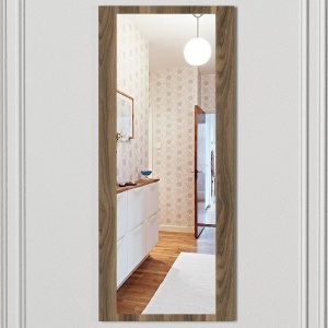Oglinda de Perete, Minimal BrownReflection, UnicUtil, 44.8 x 18 x 105 cm, Maro, UUOGL04 - Img 2