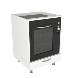 Organizator Bucatarie, Power Duo, UnicUtil, 60 x 58.8 x 85 cm, Alb - Img 5
