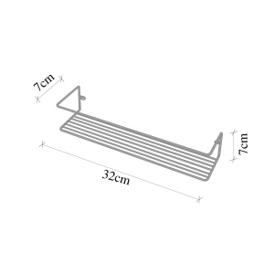 Raft perete, Oak Ridge, UnicUtil, 33 x 7 x 7 cm, Crom - Img 8