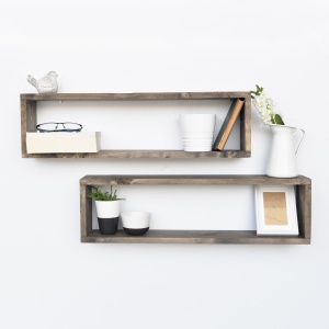 Rafturi perete, Rustic Form, UnicUtil, 70 x 20 x 12 cm, Nuc - Img 1