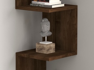 Rafturi perete, Simple Shelf, UnicUtil, 25 x 105 x 25 cm, Nuc - Img 6