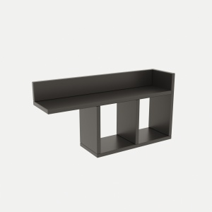 Rafturi perete, Timber Strength, UnicUtil, 72 x 37 x 18 cm, Gri - Img 4