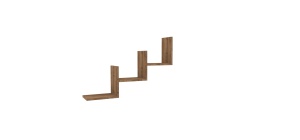 Rafturi perete, Vintage Line, UnicUtil, 60 x 90 x 19 cm, Nuc - Img 4