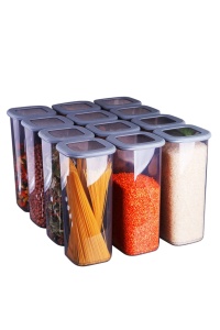 Set 12 recipiente alimentare , UnicUtil, Compact Premium, Gri - Img 5