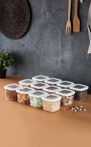 Set 12 recipiente alimentare , UnicUtil, Premium Modern, Alb - Img 4
