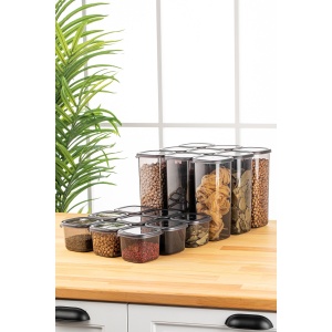 Set 18 recipiente alimentare , UnicUtil, Modern Versatile, Antracit - Img 2