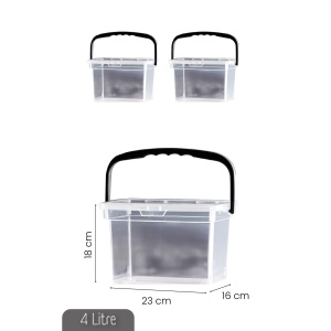 Set 2 recipiente alimentare , UnicUtil, Modern Stylish, Alb - Img 3