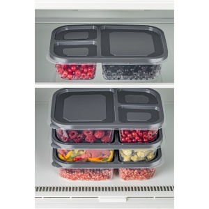 Set 4 caserole plastic , UnicUtil, Modern Sturdy, Antracit - Img 4