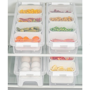 Set 4 caserole plastic , UnicUtil, Spacious Versatile, Transparent - Img 1