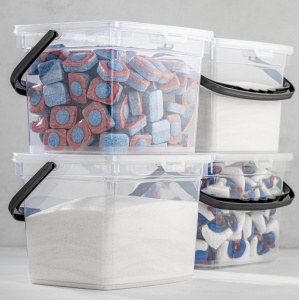 Set 4 recipiente alimentare , UnicUtil, Compact Premium, Alb - Img 1