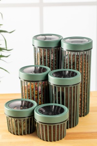 Set 6 recipiente alimentare , UnicUtil, Durable Stylish, Verde - Img 2
