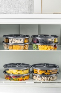 Set 8 caserole plastic , UnicUtil, Durable Spacious, Antracit - Img 4