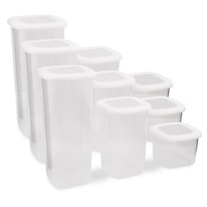 Set 9 recipiente alimentare , UnicUtil, Compact Stylish, Alb - Img 1