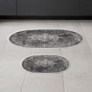 Set covorase baie 2 piese, Chic Finish, UnicUtil, Gri