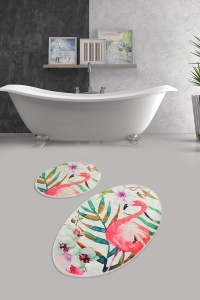 Set covorase baie 2 piese, Chic Finish, UnicUtil, Multicolor