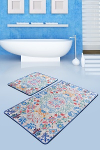 Set covorase baie 2 piese, Deluxe Soft, UnicUtil, Multicolor - Img 1