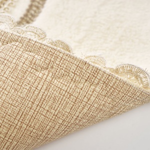 Set covorase baie 2 piese, Sophisticated Texture, UnicUtil, Cream - Img 3