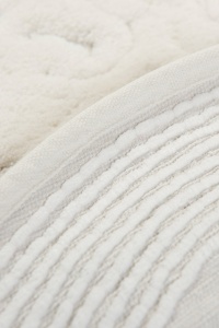 Set covorase baie 2 piese, Sophisticated Texture, UnicUtil, Ecru, Multicolor - Img 2