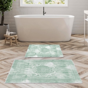 Set covorase baie 2 piese, Ultra Cozy, UnicUtil, Multicolor - Img 1