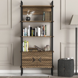 Biblioteca, Geometric Style, UnicUtil, 82 x 39 x 180 cm, Maro