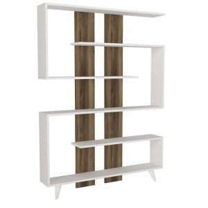 Bibliotecă, Rain Bookcase, UnicUtil, Alb-Maro - Img 7