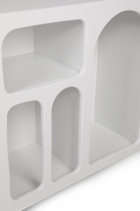 Biblioteca, Timeless Style, UnicUtil, 120 x 37 x 74 cm, Alb - Img 8