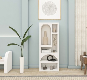 Biblioteca, Timeless Style, UnicUtil, 60 x 32 x 150 cm, Alb - Img 3