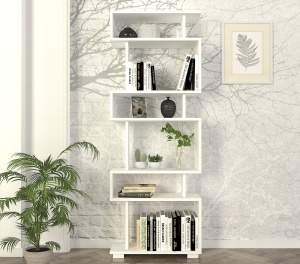 Biblioteca UnicUtil, Alb, 19.5 x 60 x 163 cm - Img 1