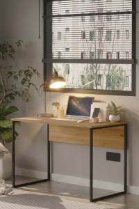 Birou pentru calculator, 110x58.5x73 cm, Rattan, UnicUtil
