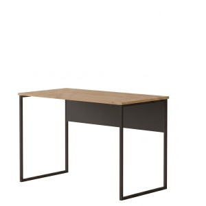 Birou pentru calculator cu picioare metalice, 110x58.5x73 cm, Rattan-Antracit, UnicUtil - Img 4
