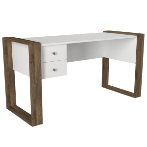 Birou Spațios, Urban Workspace, UnicUtil, 155 x 60 x 72 cm, Alb-Maro, UUDESK01 - Img 6