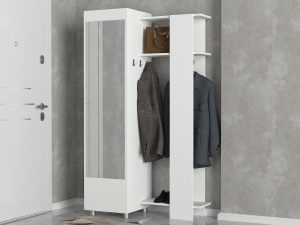 Dulap Hol, Flex Mirror, UnicUtil, 105 x 46.8 x 185 cm, Alb - Img 2