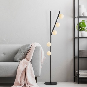 Lampadar, Cloud glow, UnicUtil, Culoarea Negru Crem - Img 1
