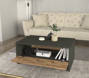 Masa de cafea, Bold Statement, UnicUtil, 90 x 60 x 40, Antracit-Bardolino, UUMC19 - Img 2