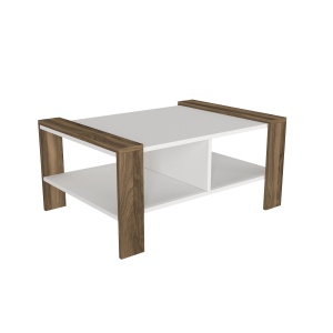 Masa De Cafea, Wood Frame, UnicUtil, 90 x 60 x 42 cm, Alb-Maro - Img 5