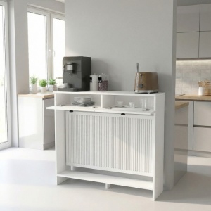 Mască radiator, Opelya Coffee Corner, UnicUtil, Alb, 110 cm - Img 4