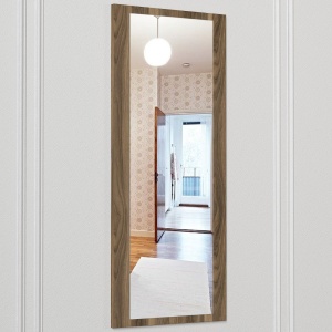 Oglinda de Perete, Minimal BrownReflection, UnicUtil, 44.8 x 18 x 105 cm, Maro, UUOGL04 - Img 3