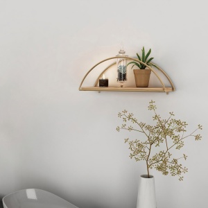 Raft, Stylish Grand, UnicUtil, 45 x 15 x 18 cm, Auriu - Maro - Img 2