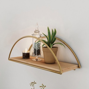 Raft, Stylish Grand, UnicUtil, 45 x 15 x 18 cm, Auriu - Maro - Img 6