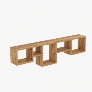 Rafturi perete, Bold Frame, UnicUtil, 120 x 32 x 17 cm, Pin - Img 2